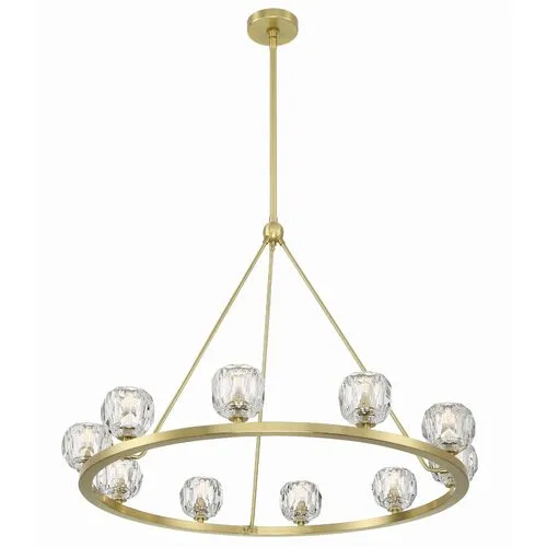 Aragon Chandelier - Soft Brass - Crystorama - Gold