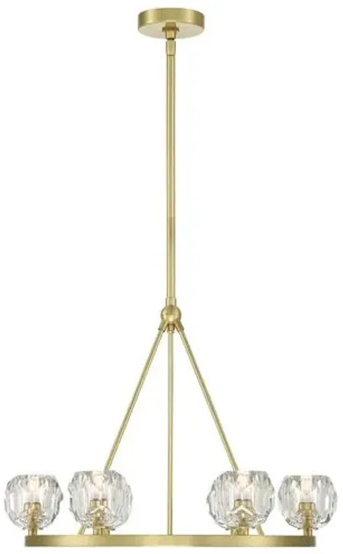 Aragon Chandelier - Soft Brass - Crystorama - Gold