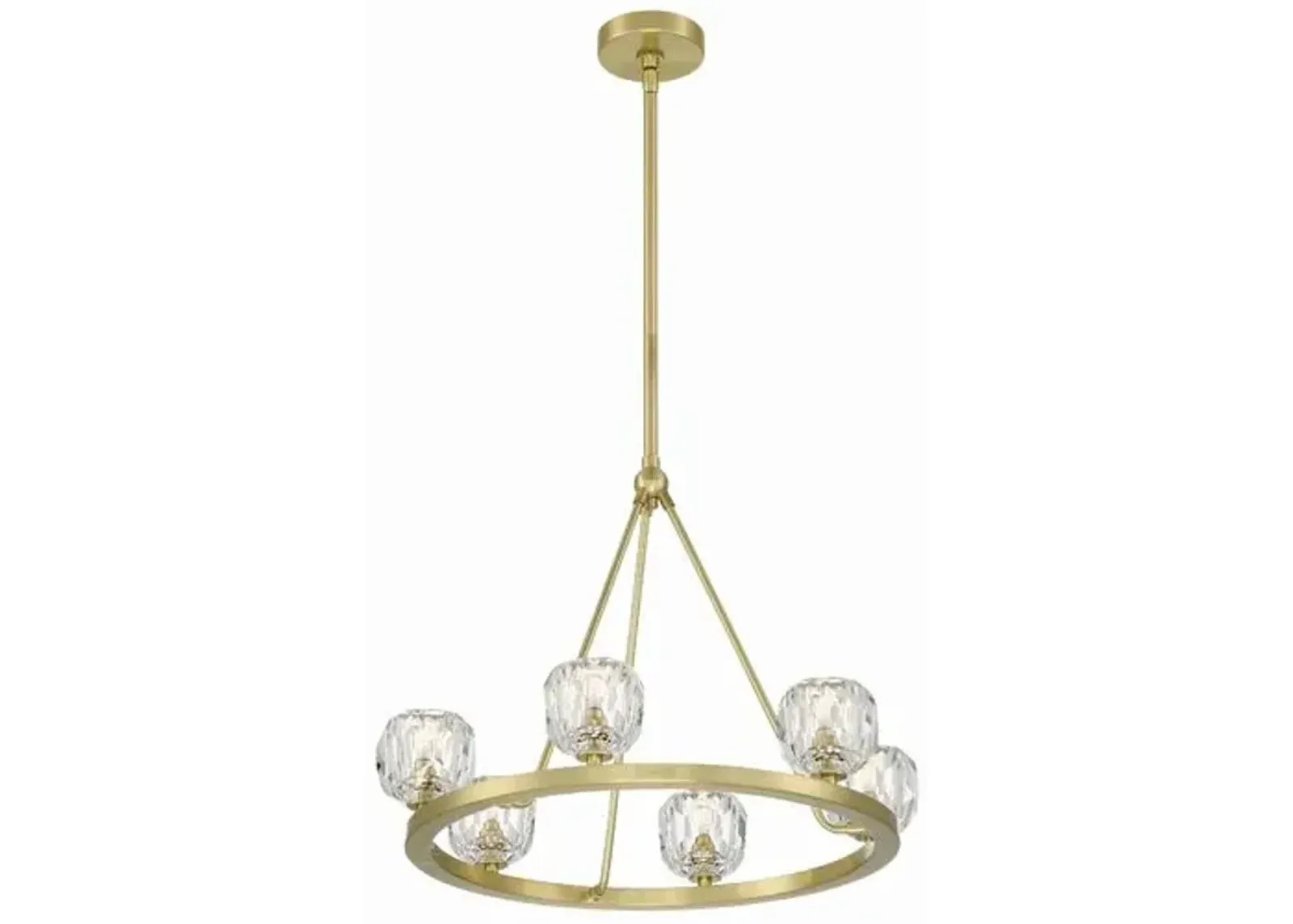 Aragon Chandelier - Soft Brass - Crystorama - Gold