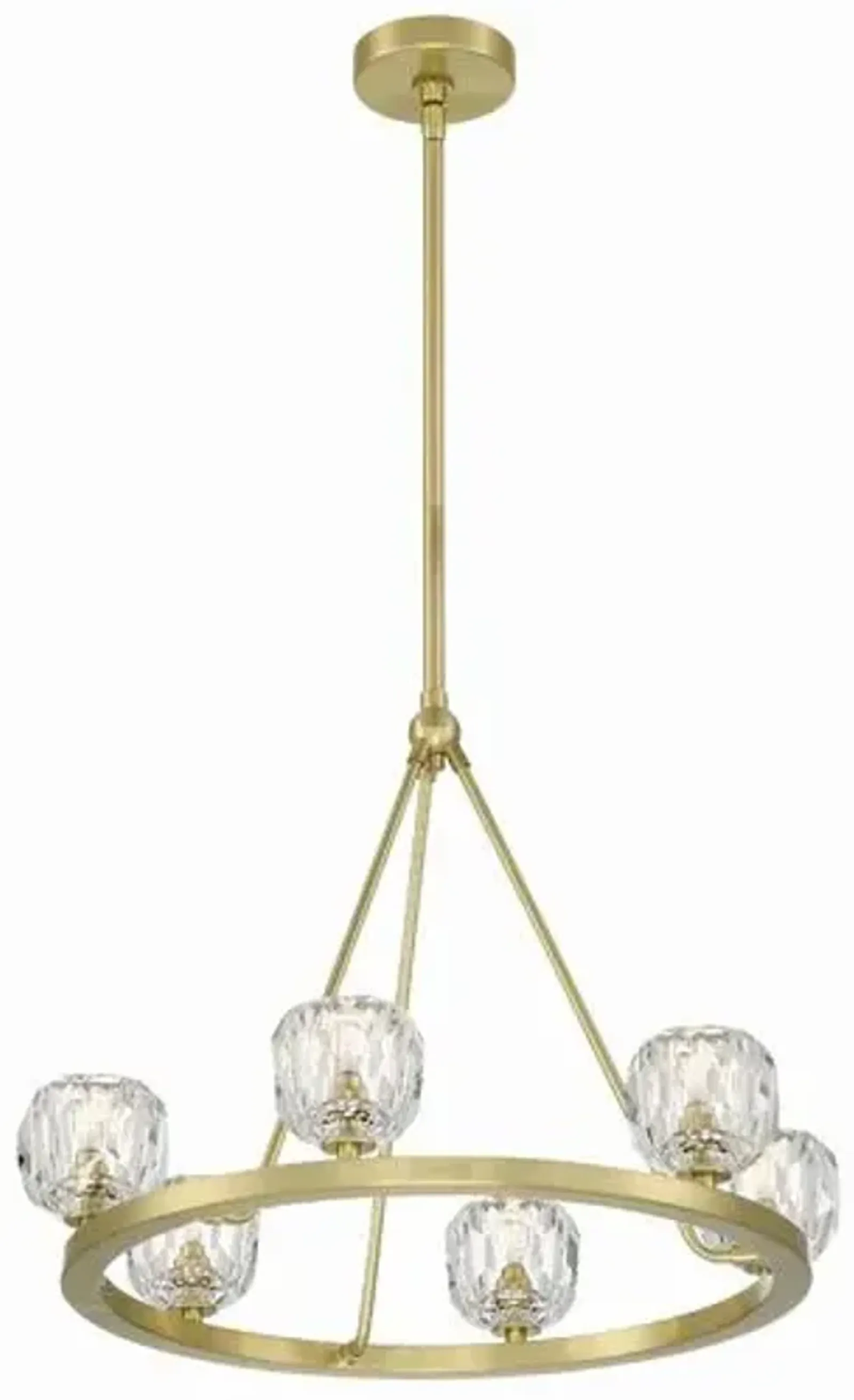 Aragon Chandelier - Soft Brass - Crystorama - Gold