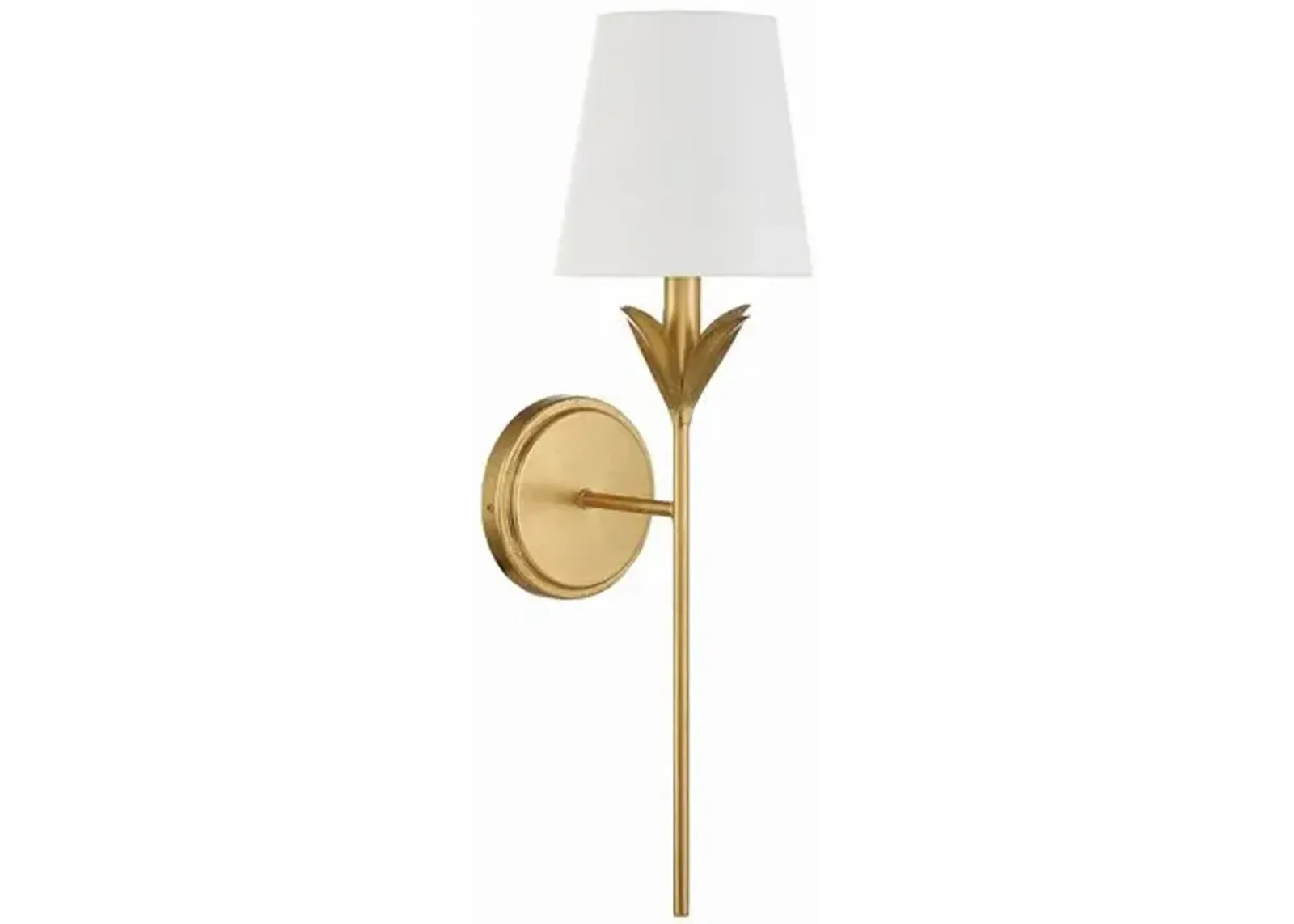 Broche 1 Light Wall Sconce - Crystorama - Gold