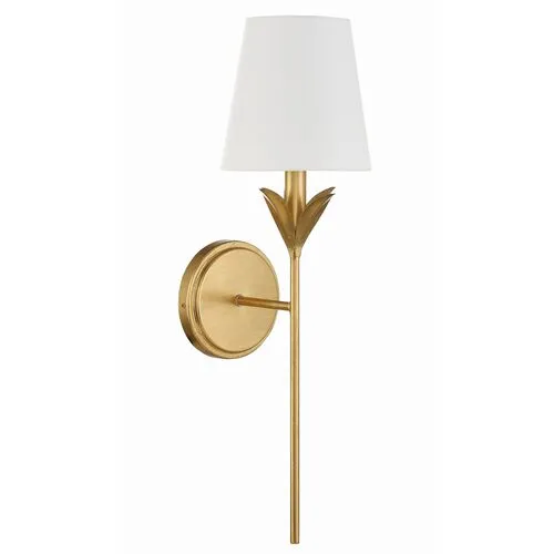 Broche 1 Light Wall Sconce - Crystorama - Gold