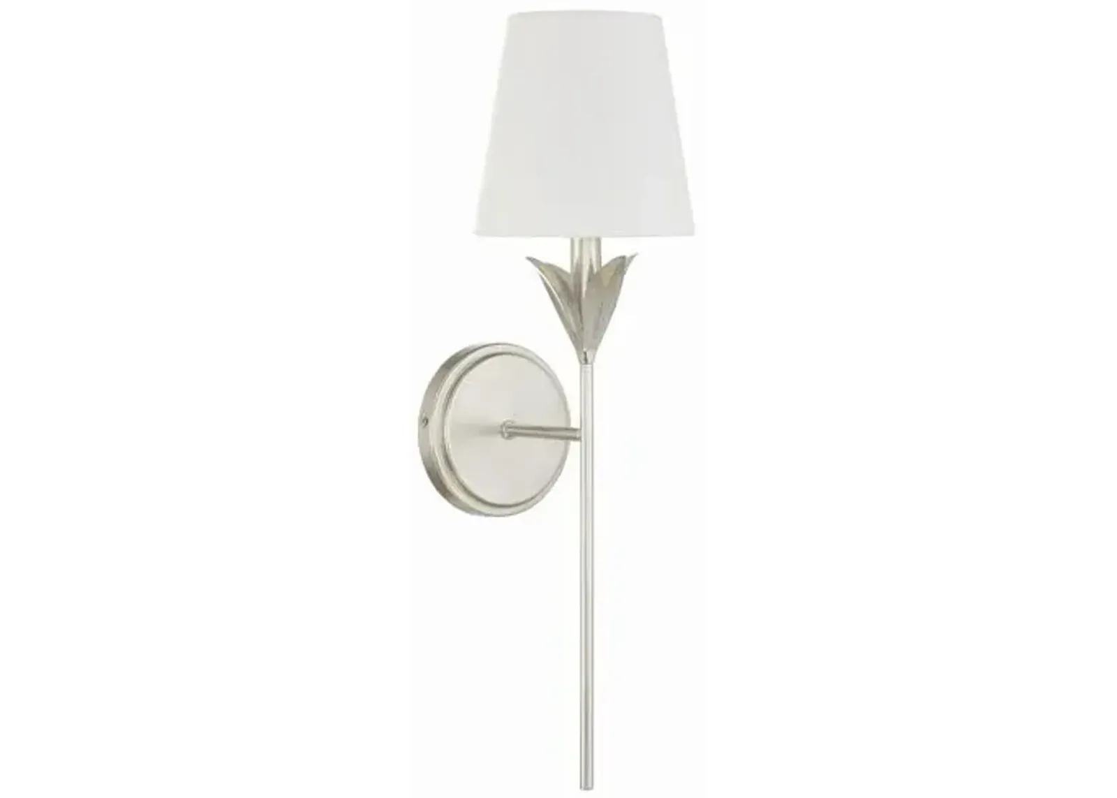 Broche 1 Light Wall Sconce - Crystorama - Silver