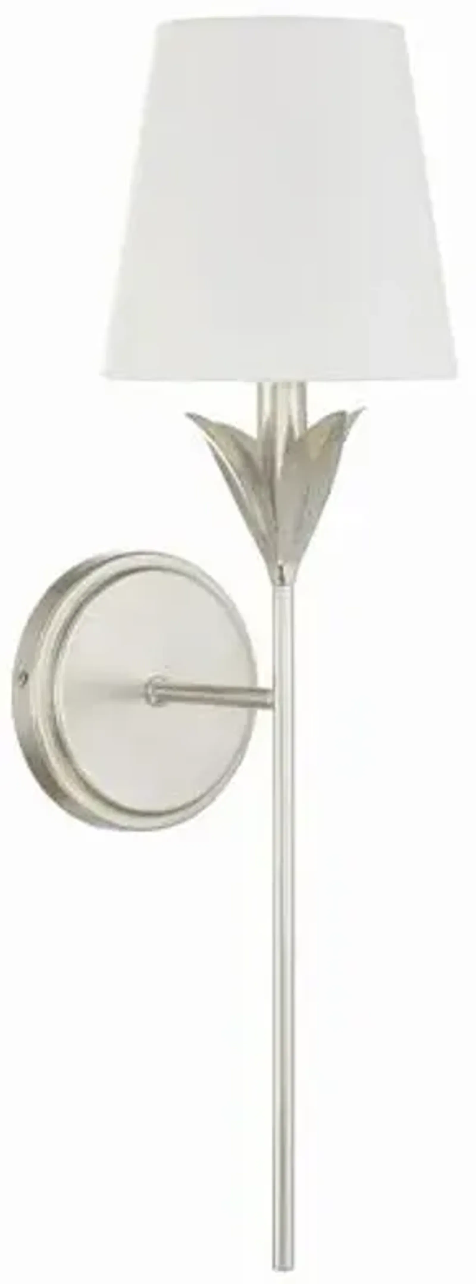 Broche 1 Light Wall Sconce - Crystorama - Silver