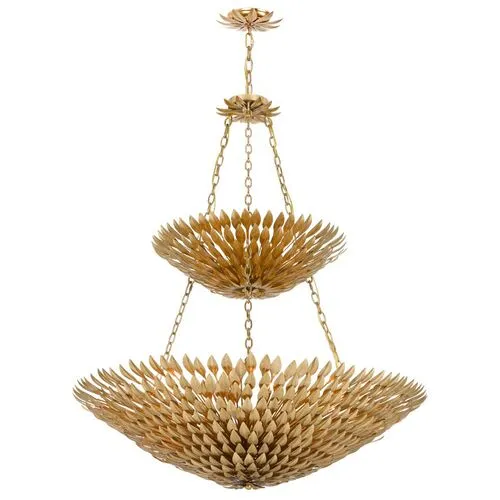 Broche 18 Light Chandelier - Crystorama - Gold