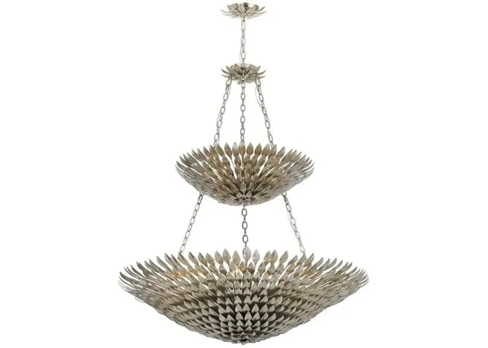 Broche 18 Light Chandelier - Crystorama - Silver