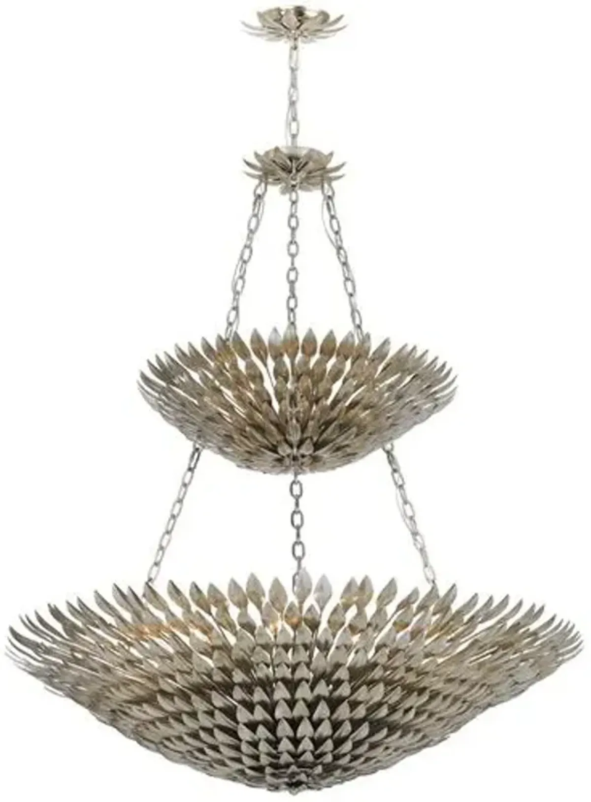 Broche 18 Light Chandelier - Crystorama - Silver