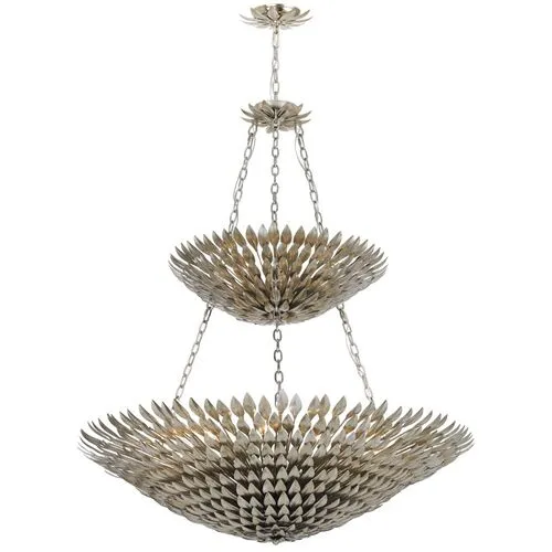 Broche 18 Light Chandelier - Crystorama - Silver