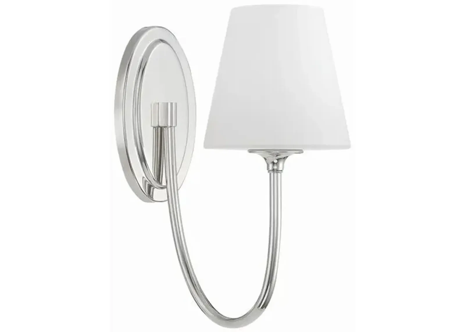 Juno 1 Light Wall Sconce - Crystorama - Silver