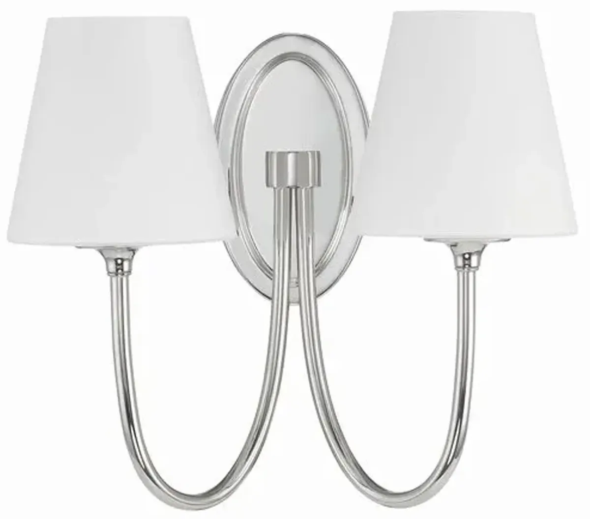 Juno 2 Light Wall Sconce - Crystorama - Silver