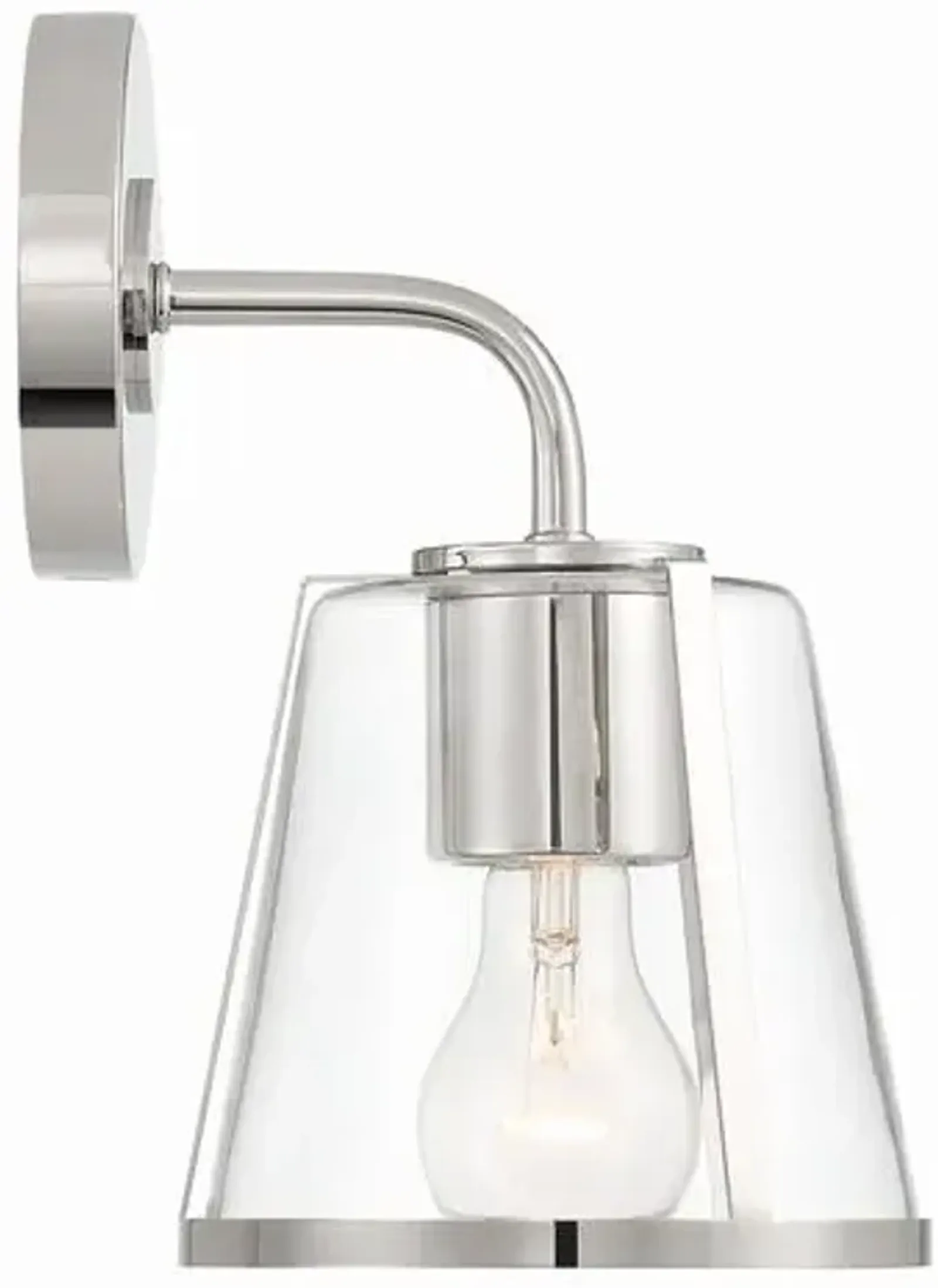 Fulton 1 Light Bathroom Vanity Wall Sconce - Crystorama - Silver