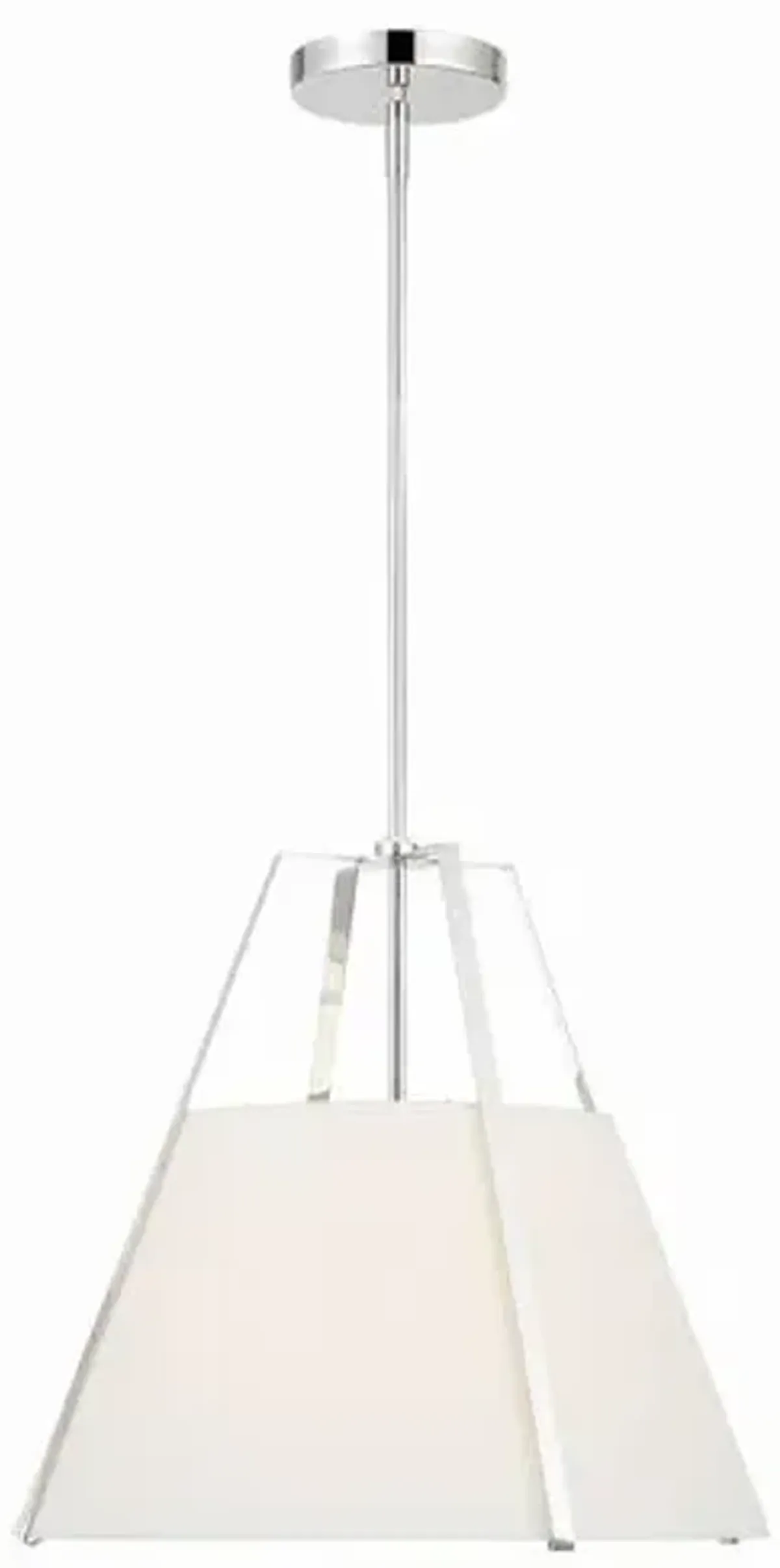 Fulton 3 Light Chandelier - Polished Nickel - Crystorama - Silver