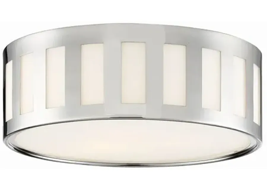 Kendal 3 Light Flush Mount - Crystorama - Silver