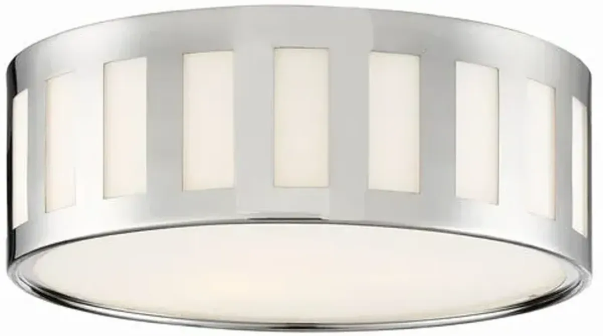 Kendal 3 Light Flush Mount - Crystorama - Silver