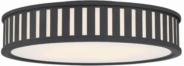 Kendal 4 Light Flush Mount - Crystorama - Black