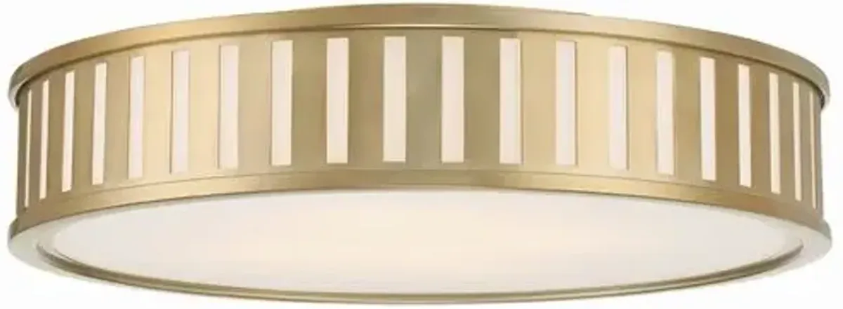 Kendal 4 Light Flush Mount - Crystorama - Gold