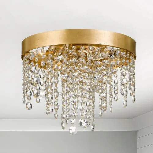 Winham 4 Light Flush Mount - Crystorama - Gold