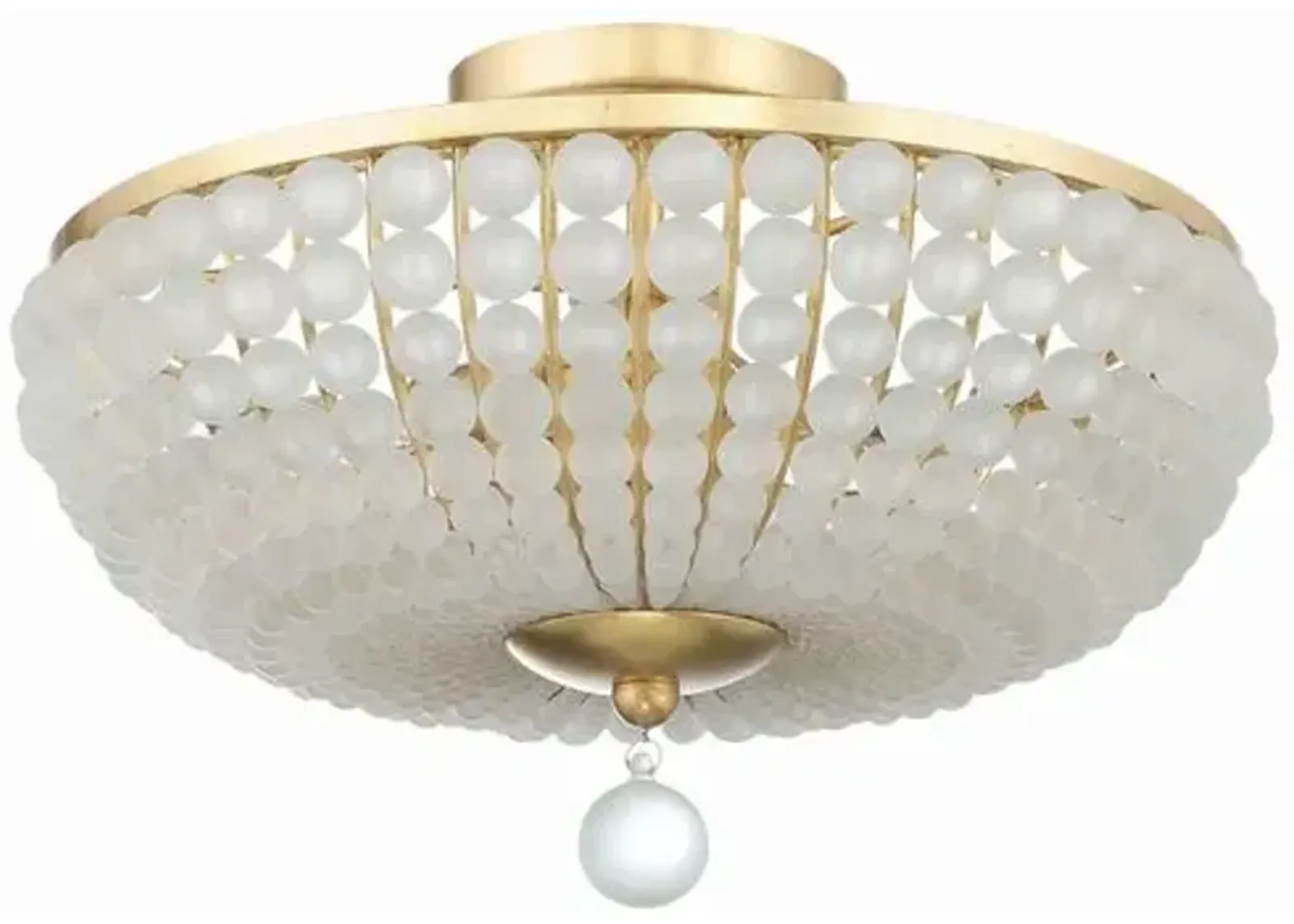 Bella Semi Flush Mount - Crystorama - Gold