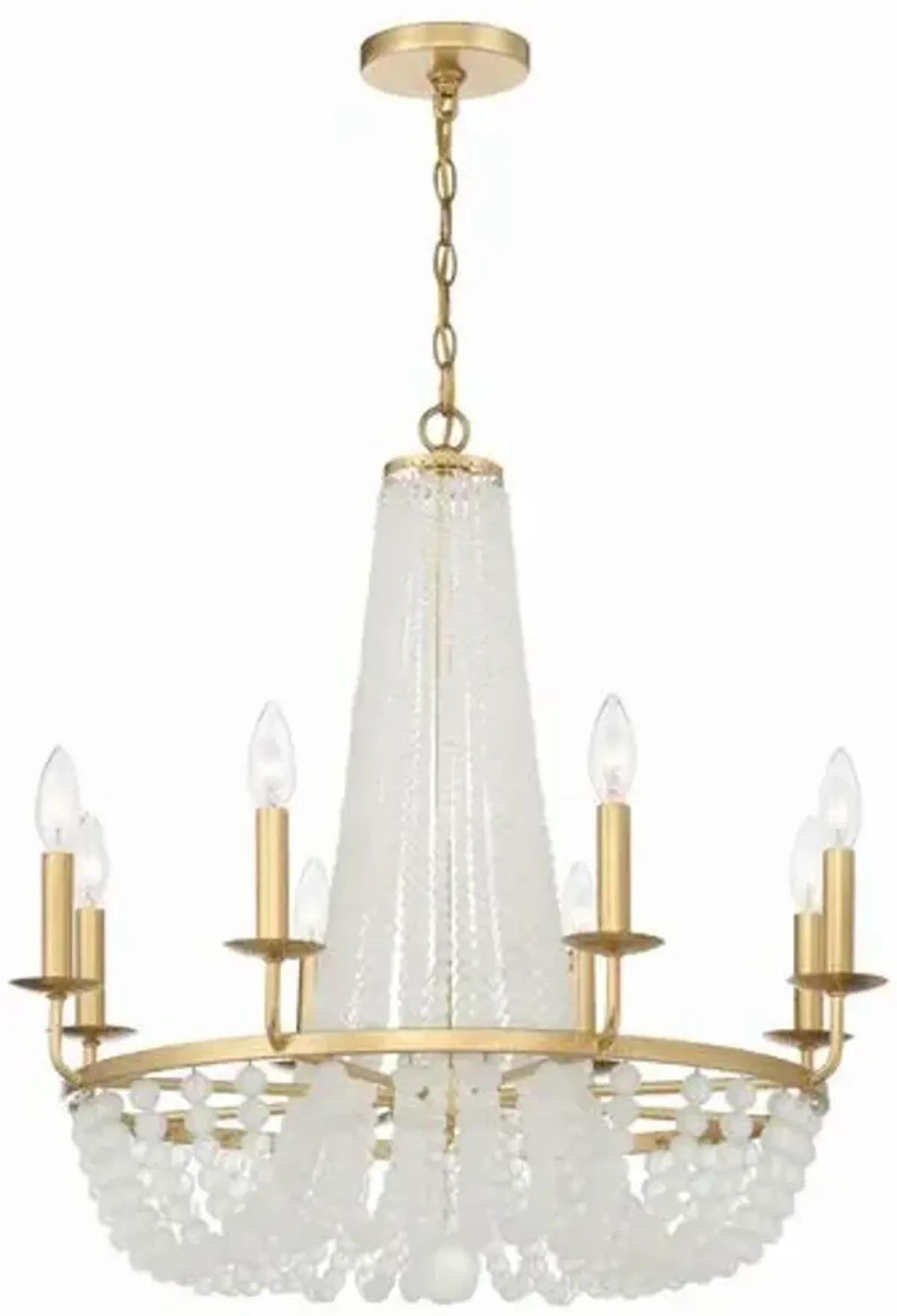 Bella 8 Light Chandelier - Crystorama - Gold