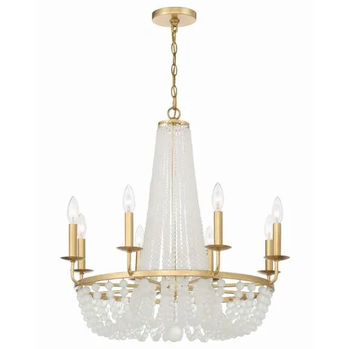 Bella 8 Light Chandelier - Crystorama - Gold