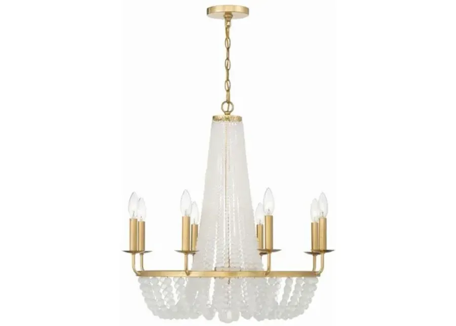 Bella 8 Light Chandelier - Crystorama - Gold