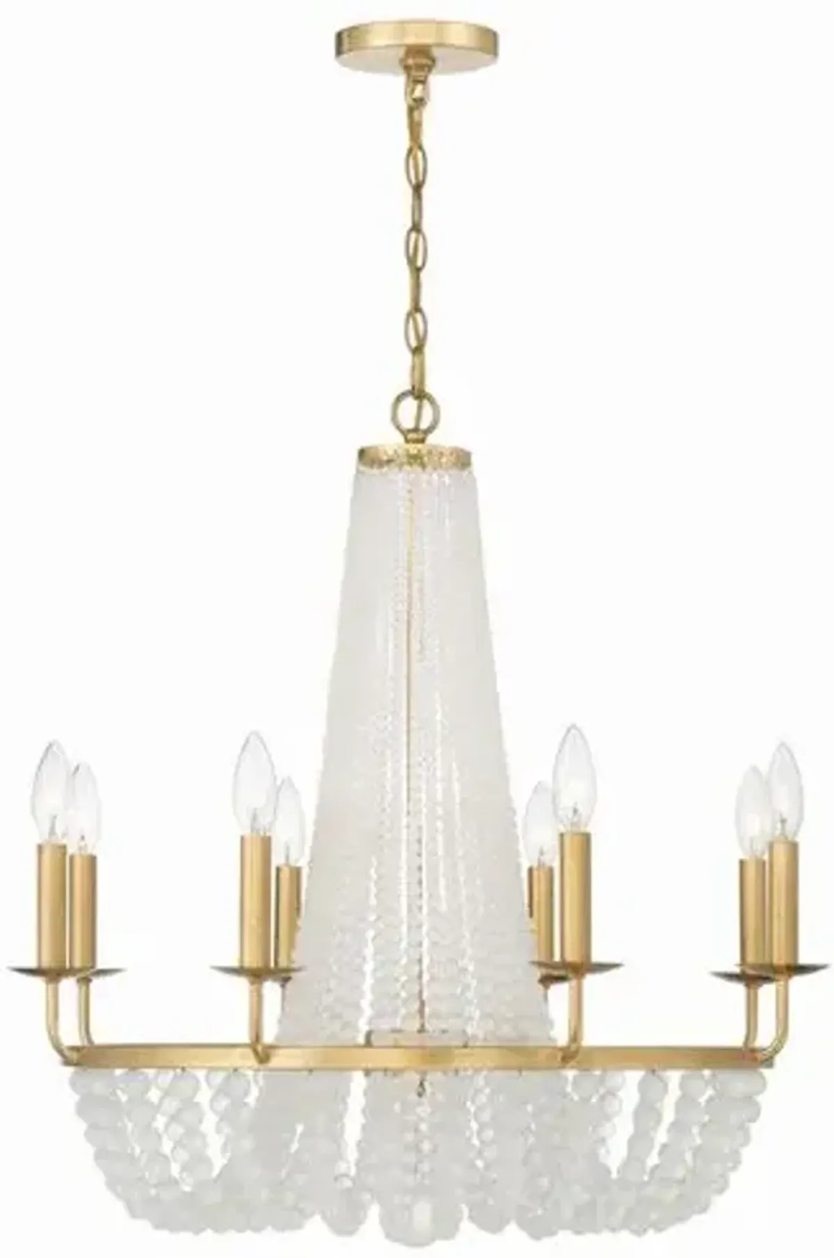 Bella 8 Light Chandelier - Crystorama - Gold