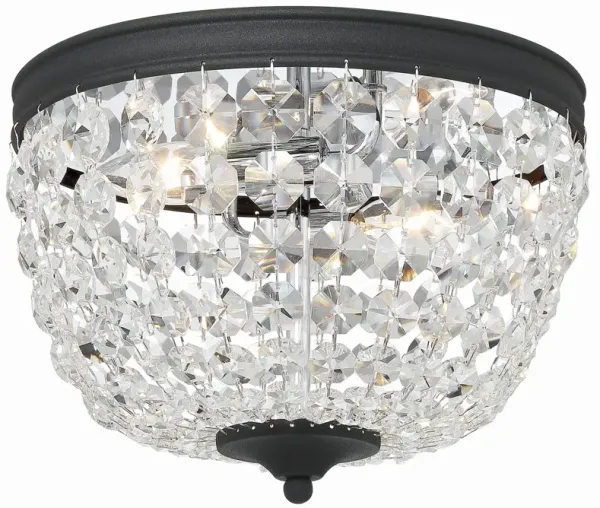 Nola Flush Mount - Crystorama - Black
