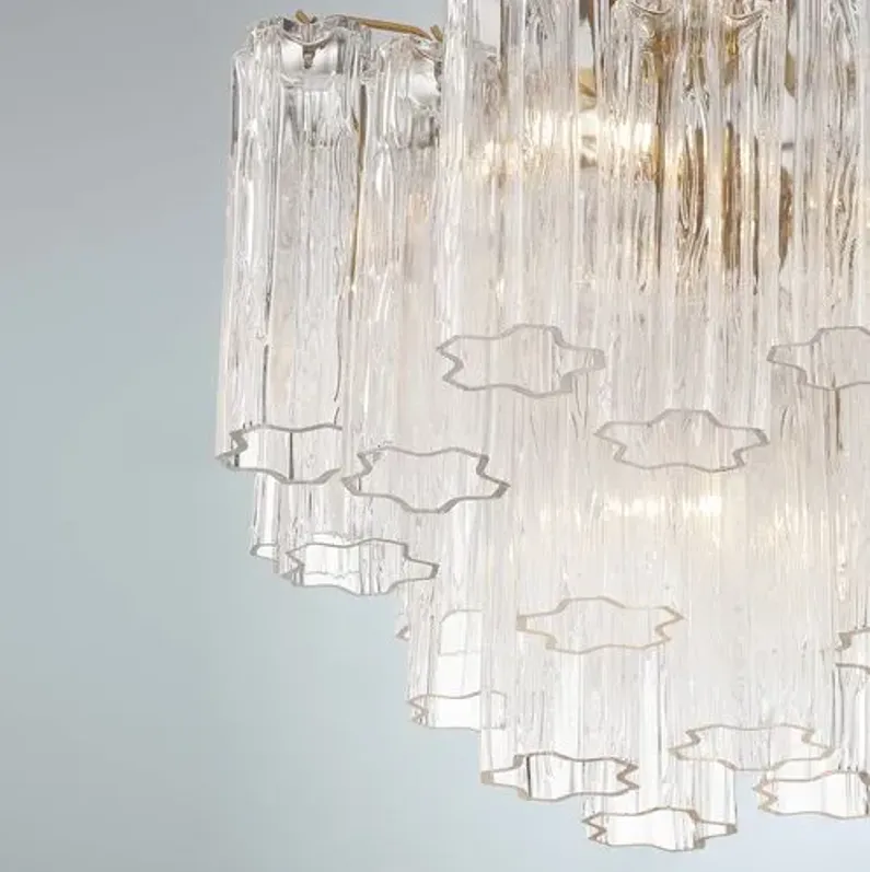 Addis Glass Chandelier - Crystorama - Gold