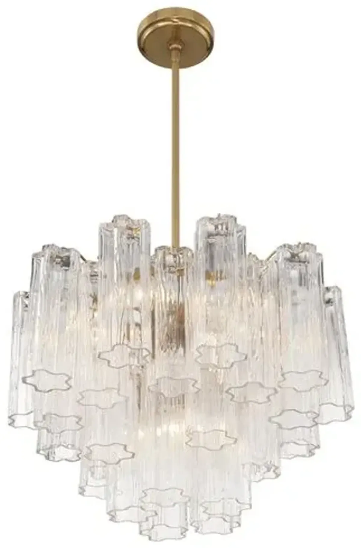 Addis Glass Chandelier - Crystorama - Gold