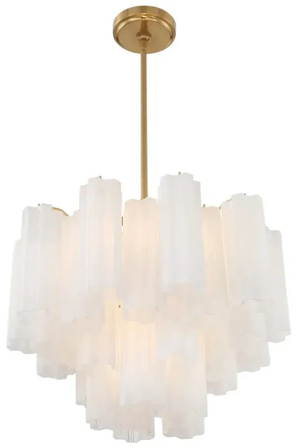Addis Glass Chandelier - Crystorama - Gold