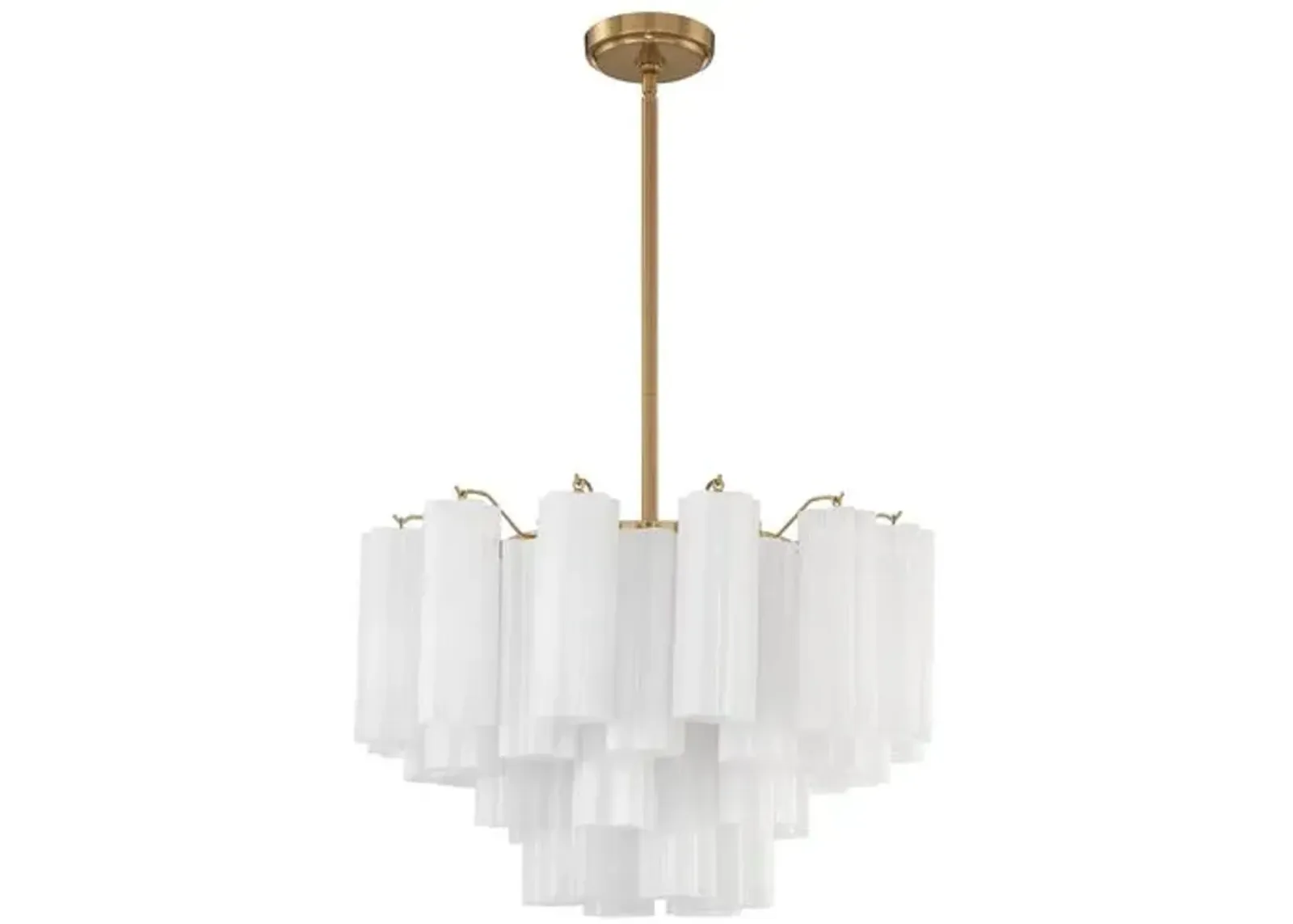 Addis Glass Chandelier - Crystorama - Gold