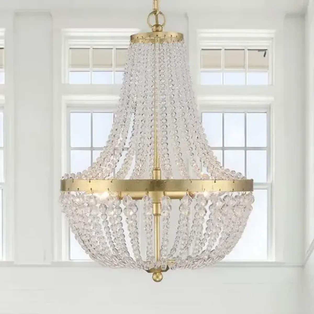 Rylee 3 Light Mini Chandelier - Crystorama - Gold