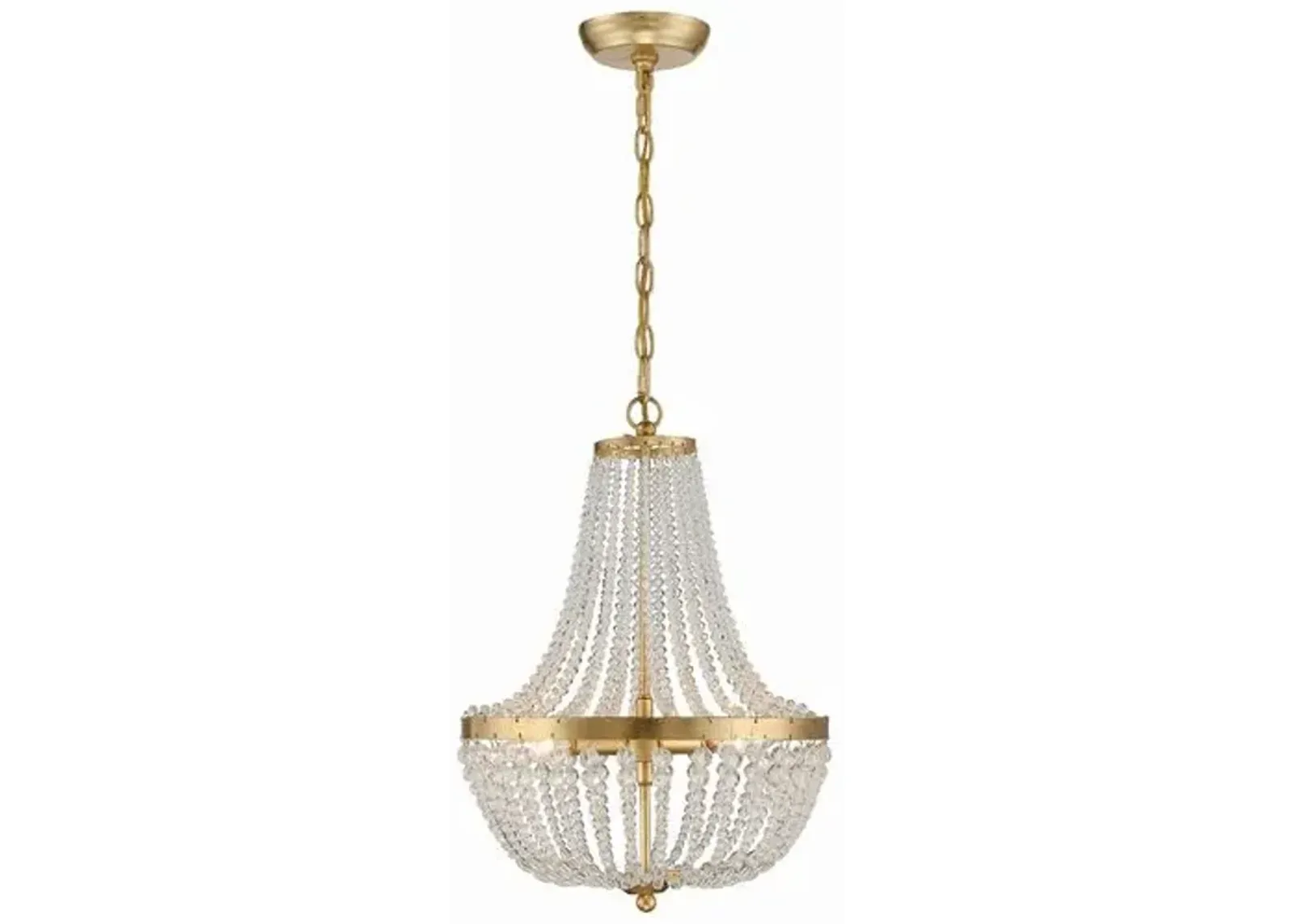 Rylee 3 Light Mini Chandelier - Crystorama - Gold