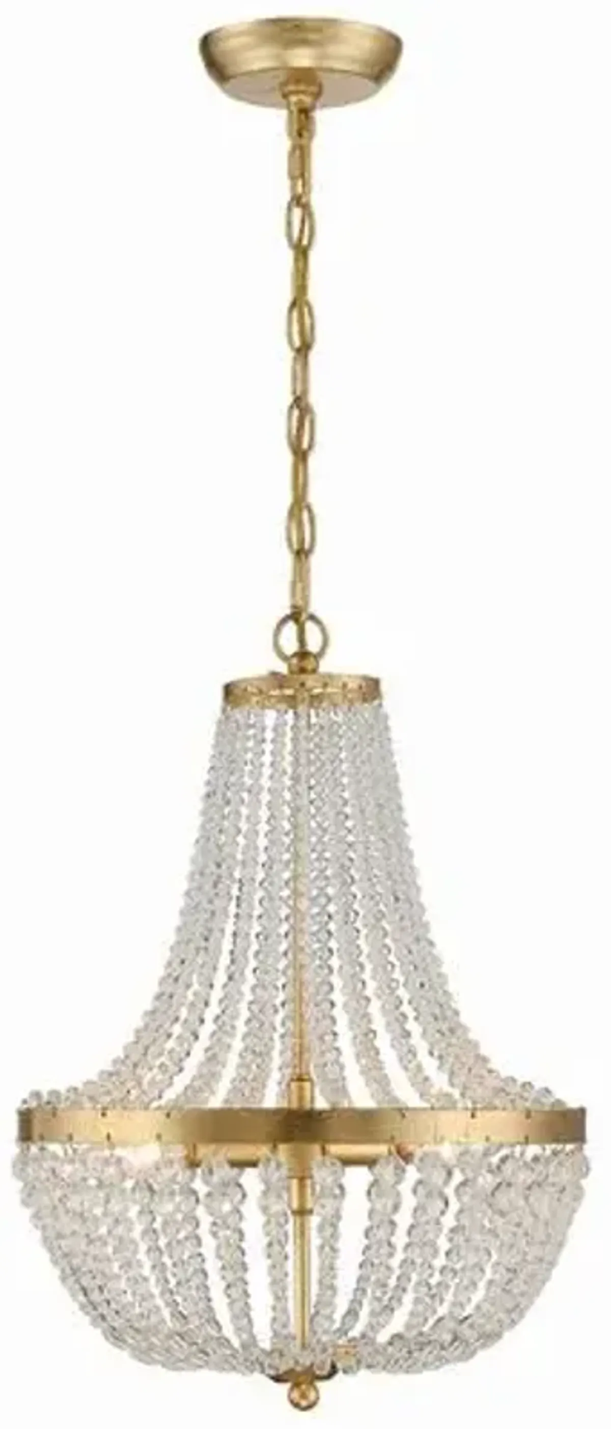 Rylee 3 Light Mini Chandelier - Crystorama - Gold