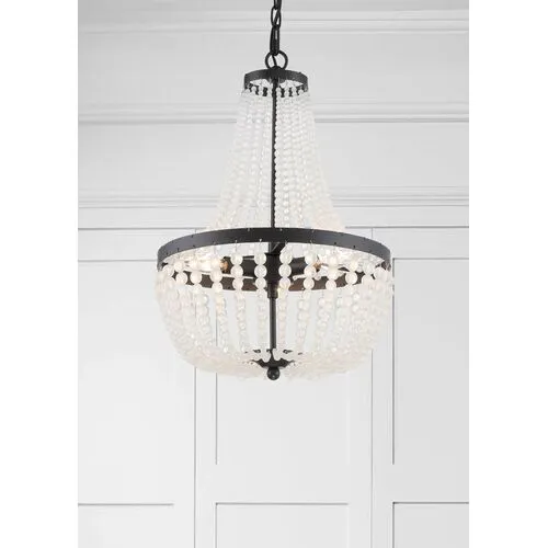 Rylee 3 Light Mini Chandelier - Crystorama - Black