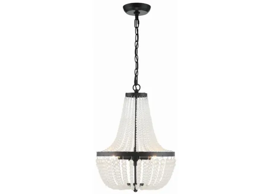 Rylee 3 Light Mini Chandelier - Crystorama - Black