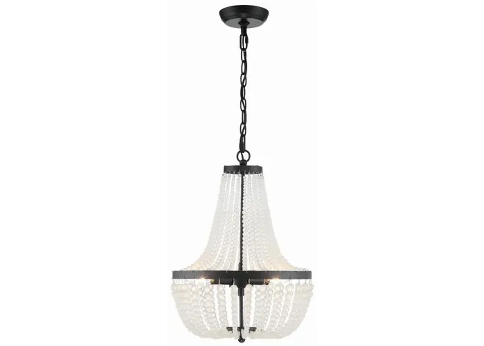 Rylee 3 Light Mini Chandelier - Crystorama - Black