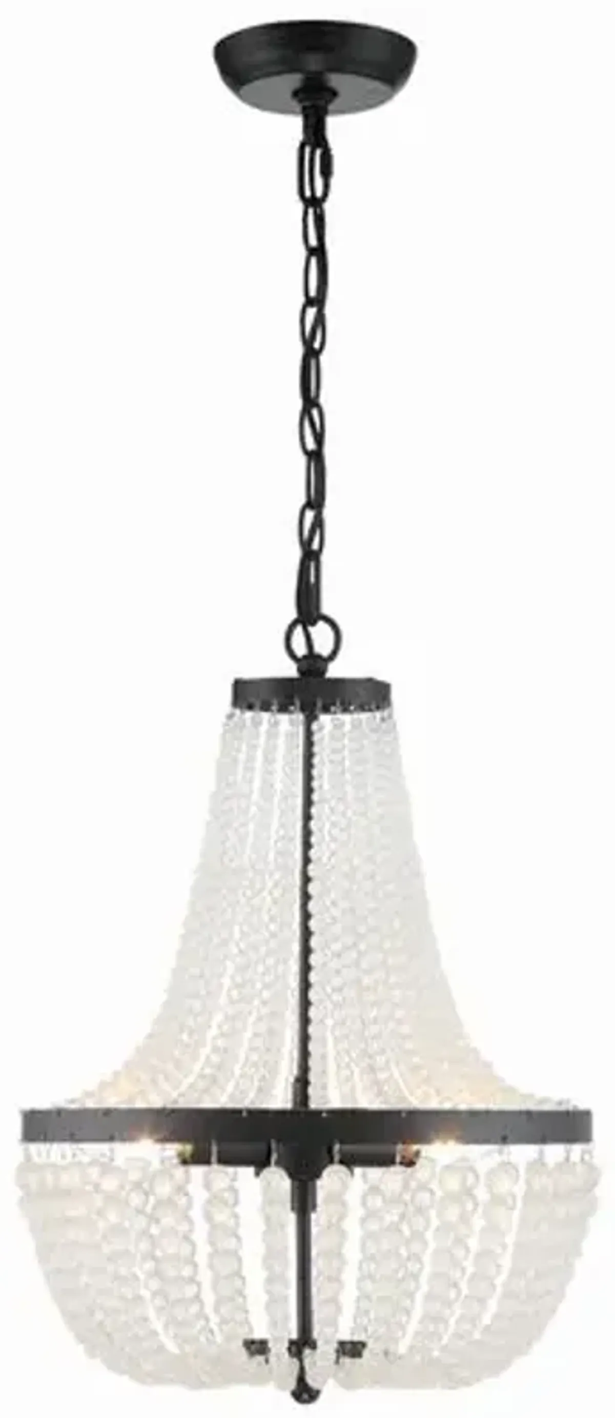 Rylee 3 Light Mini Chandelier - Crystorama - Black