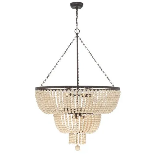 Rylee 12 Light Beaded Chandelier - Crystorama - Gold