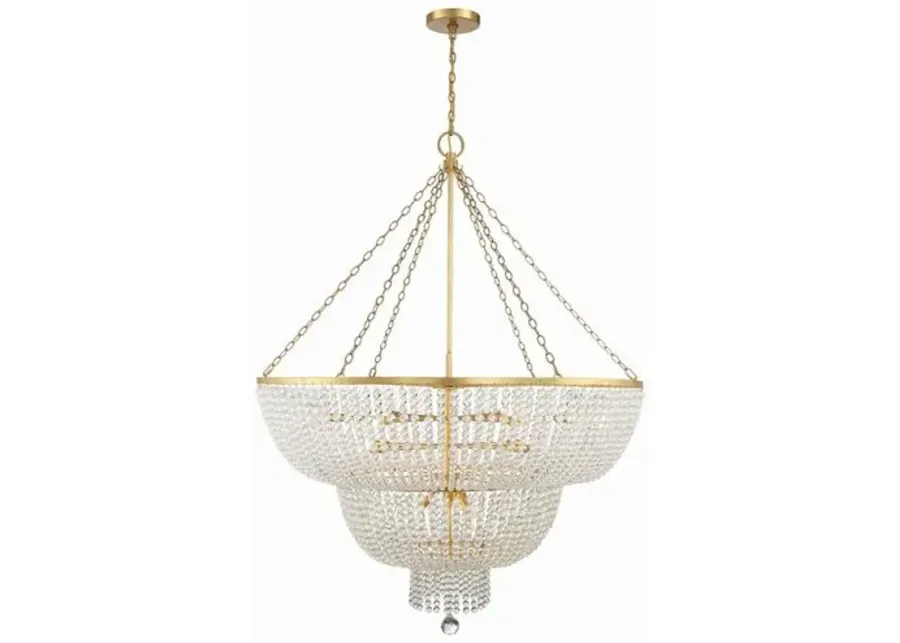 Rylee 15 Light Chandelier - Crystorama - Gold