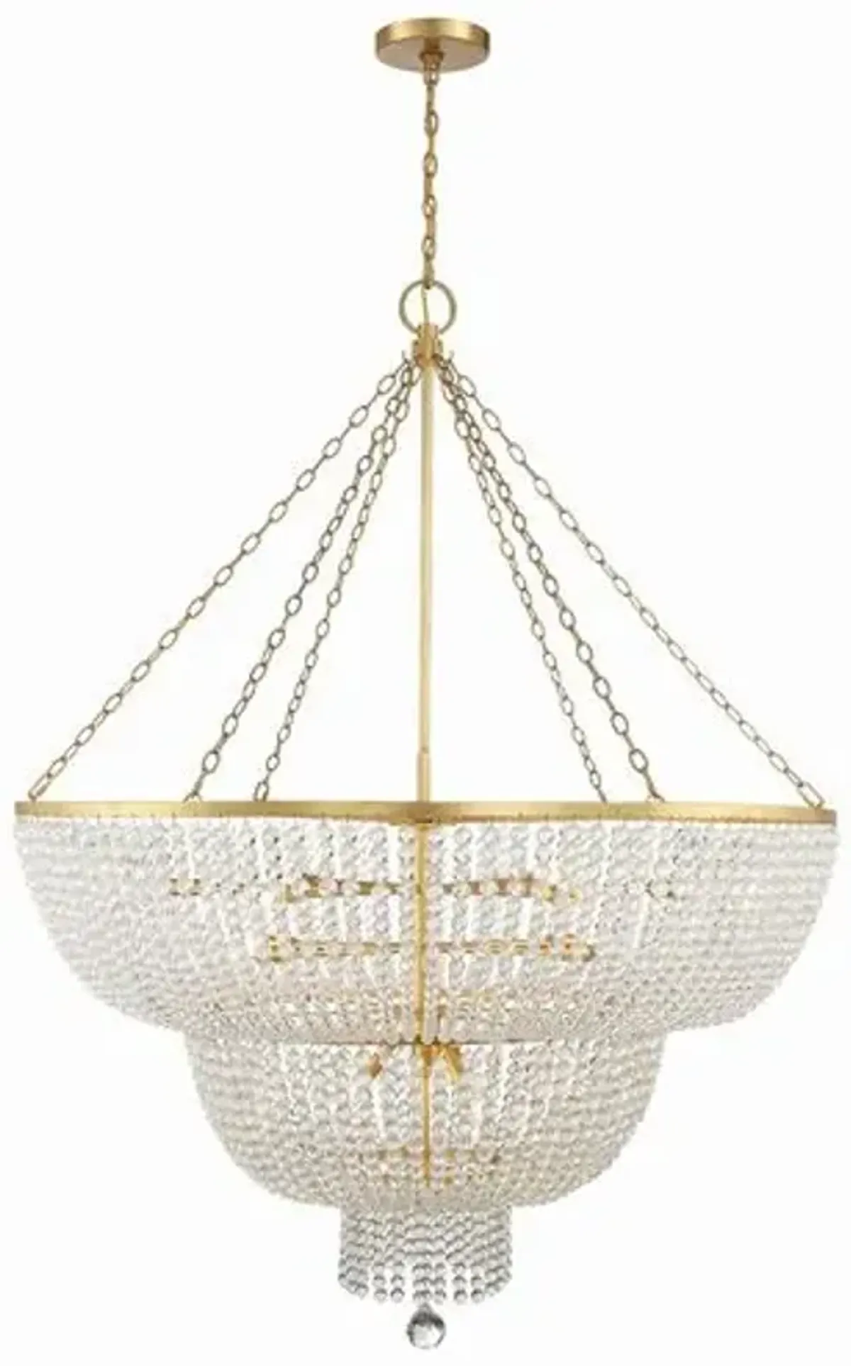 Rylee 15 Light Chandelier - Crystorama - Gold