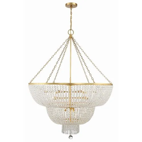 Rylee 15 Light Chandelier - Crystorama - Gold