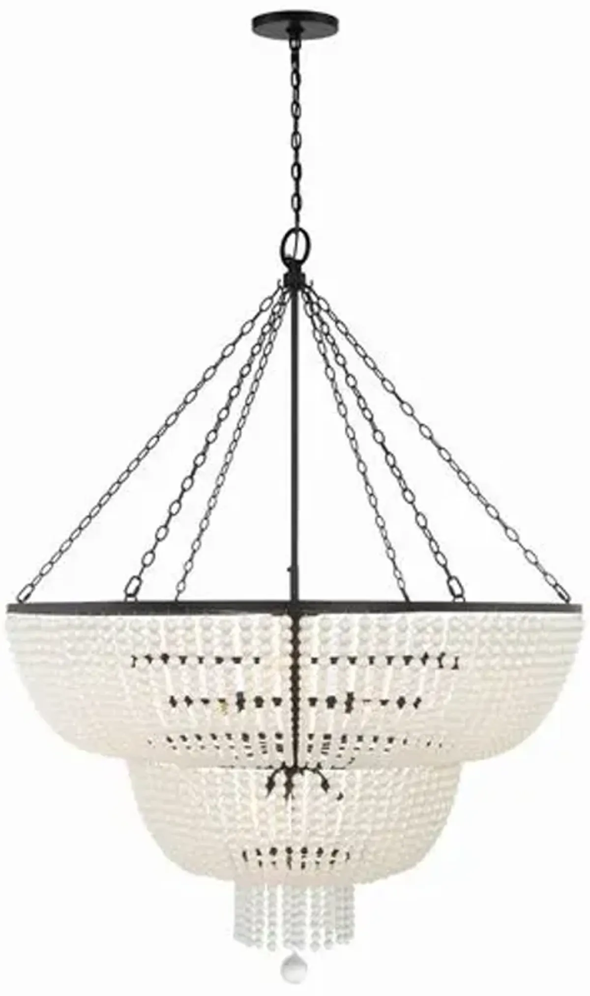 Rylee 15-Light Chandelier - Crystorama - Black