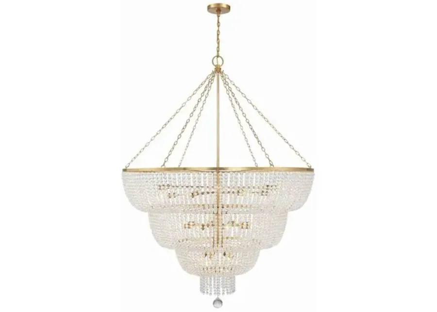 Rylee 24 Light Chandelier - Crystorama - Gold