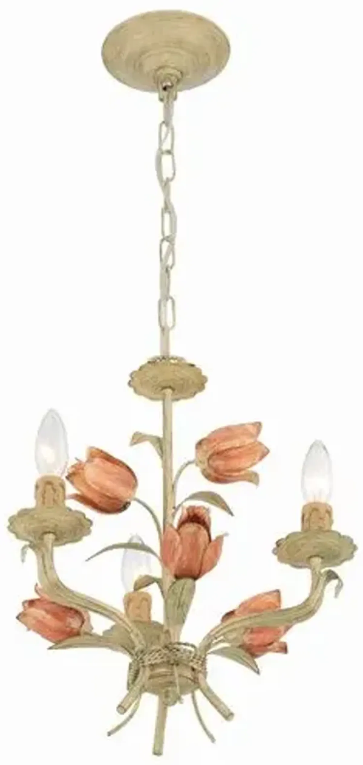 Southport 3 Light Mini Chandelier - Sage Rose - Crystorama - Pink