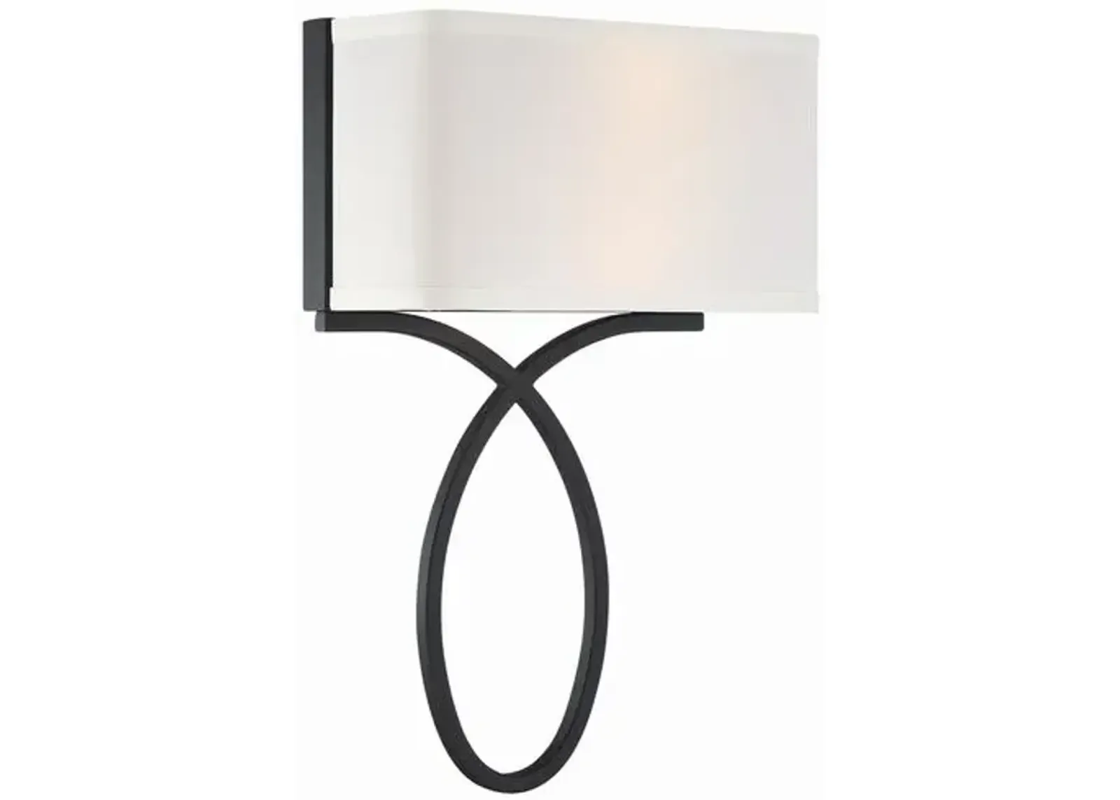 Brinkley 2 Light Wall Sconce - Crystorama - Black