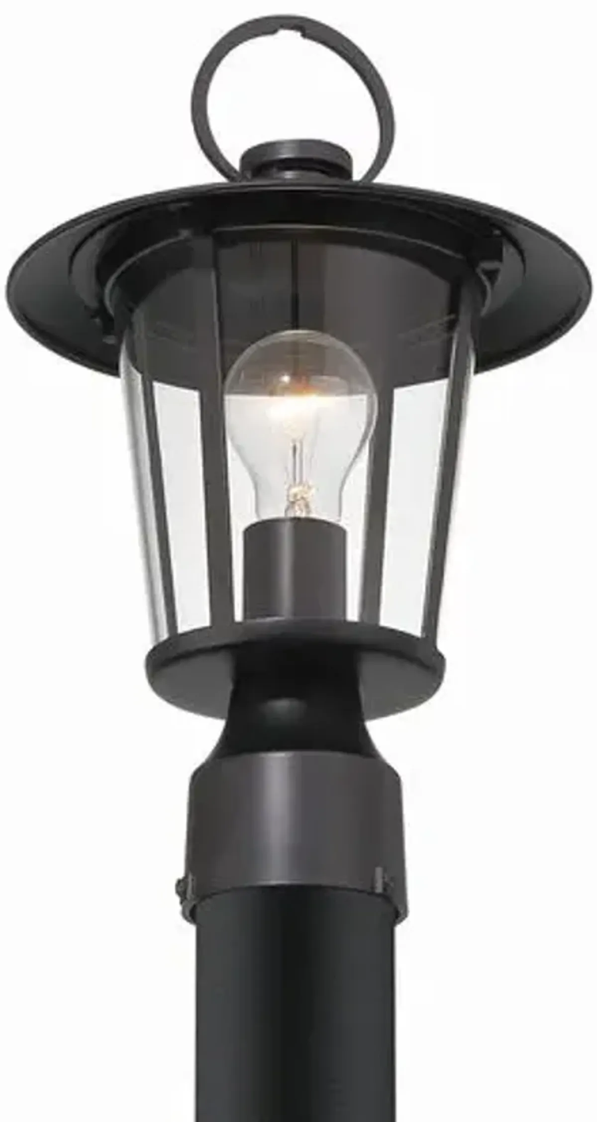 Andover 1-Light Outdoor Post Light - Matte Black - Crystorama