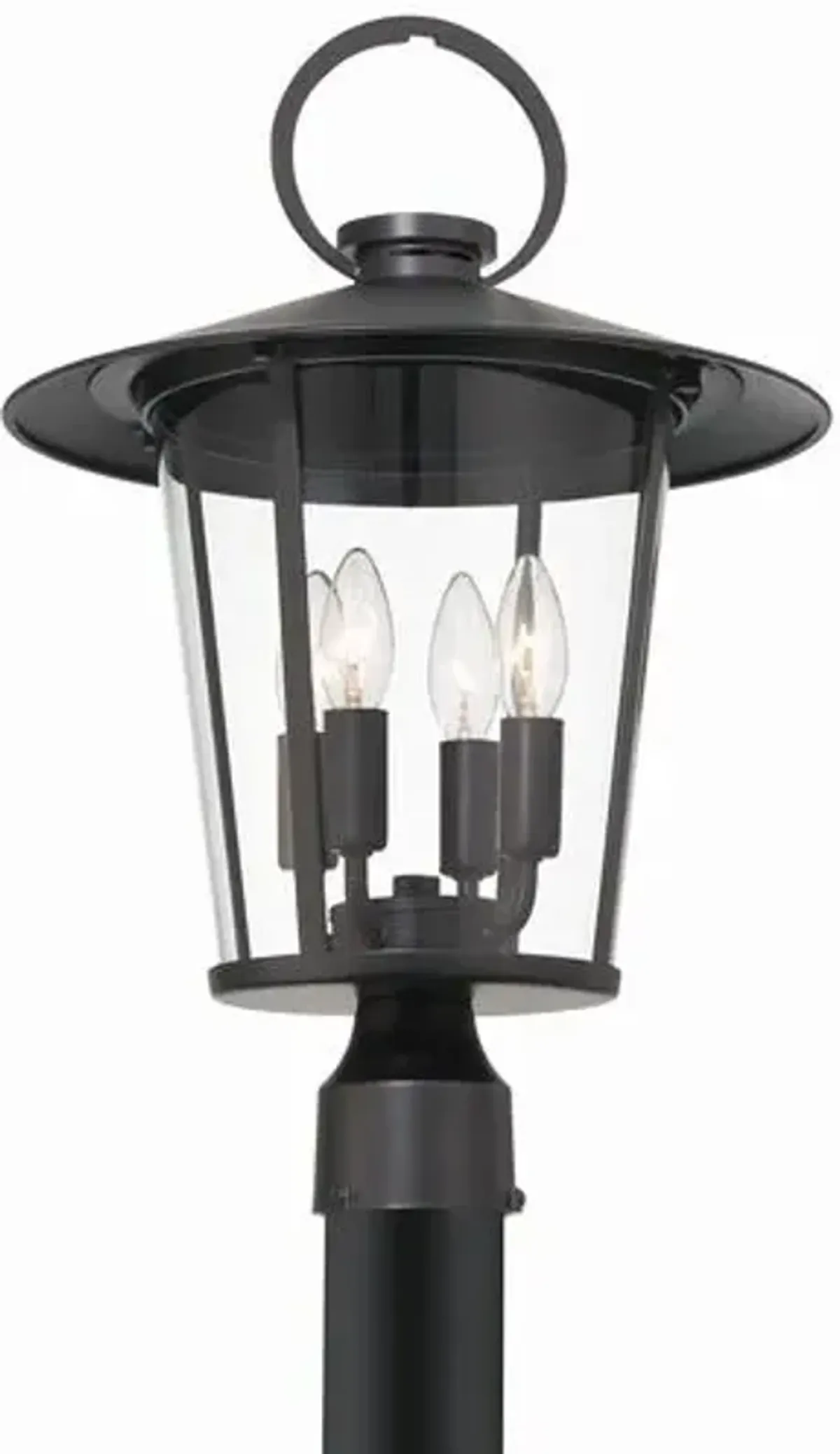 Andover 4-Light Outdoor Post Light - Matte Black - Crystorama