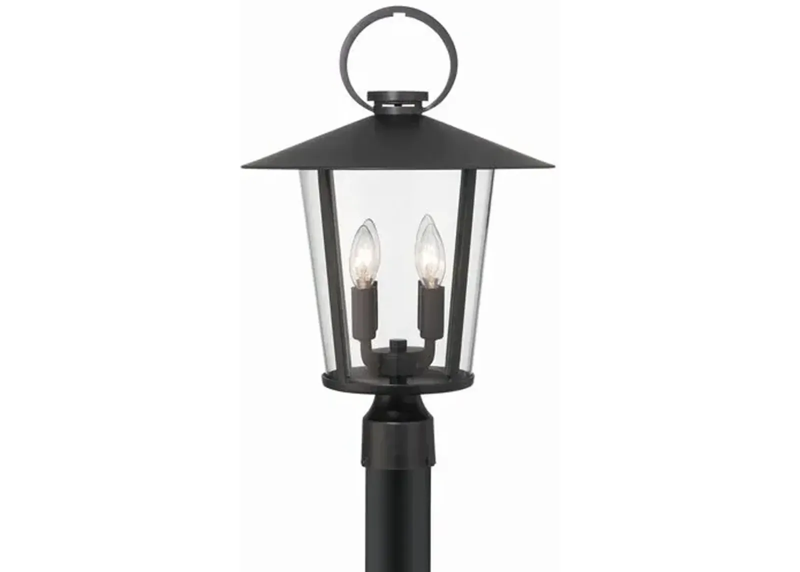 Andover 4-Light Outdoor Post Light - Matte Black - Crystorama