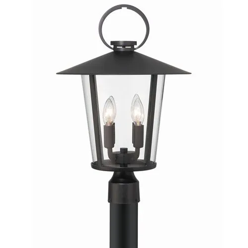 Andover 4 Light Outdoor Post - Matte Black - Crystorama